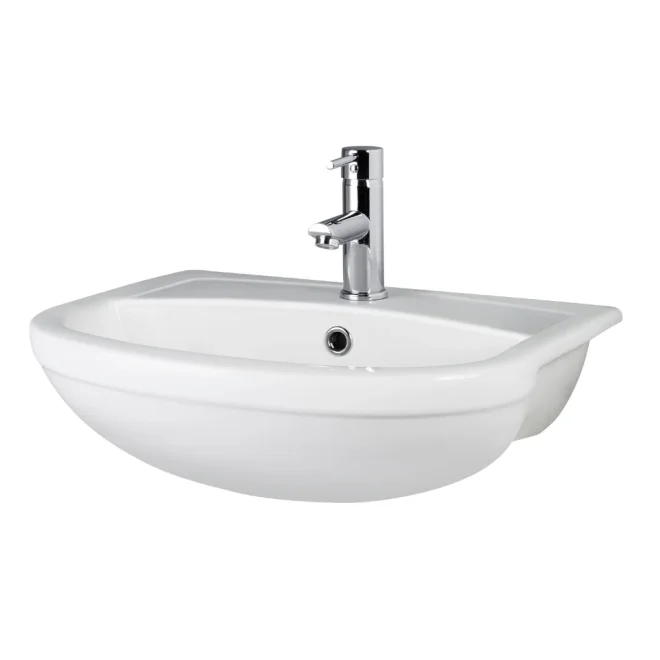 Nuie Harmony 500mm Ceramic Semi Recessed Basin