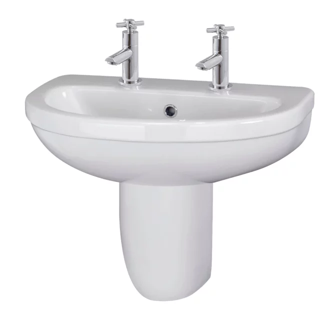 Nuie Ivo 550mm Basin & Semi Pedestal