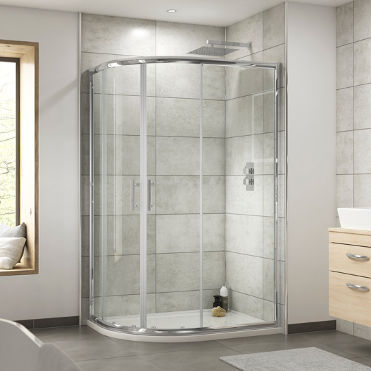 Nuie Pacific 1000 x 800 Offset Quadrant Shower Enclosure