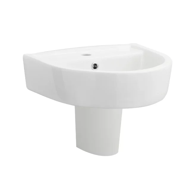 Nuie Provost 420mm Basin & Semi Pedestal