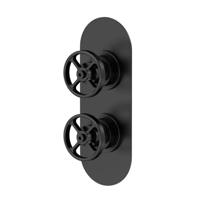 Nuie Revolution Matt Black Shower Valve