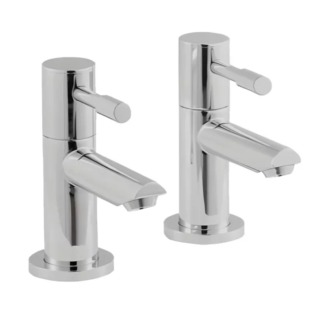 Nuie Series 2 Chrome Basin Pillar Taps Clearance