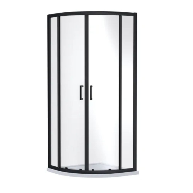 Nuie Rene Matt Black 800 x 800 Quadrant Shower Enclosure