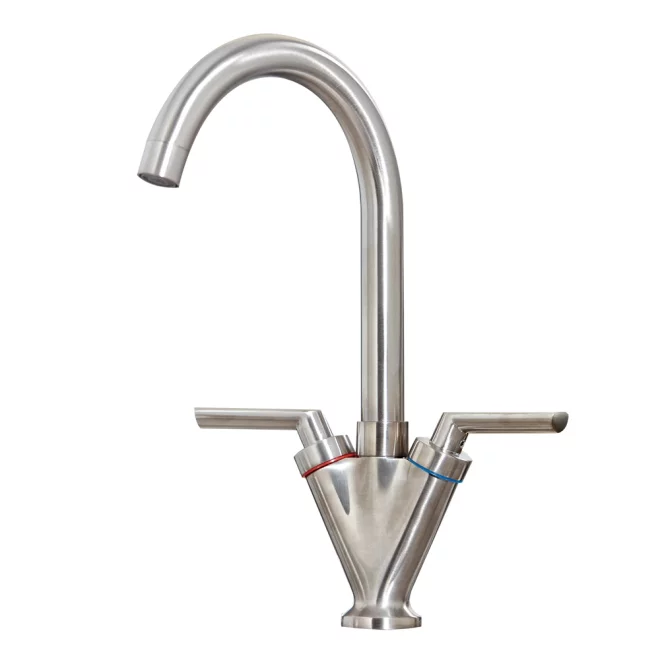 Lancia Olicana Brushed Nickel Kitchen Mixer Tap