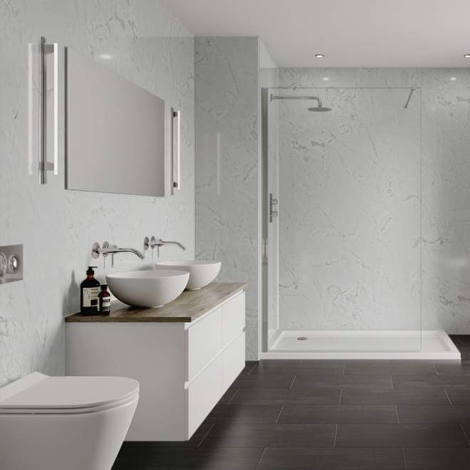 Multipanel Linda Barker Onyx Marble Shower Panels