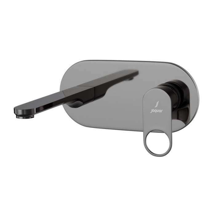 Jaquar Ornamix Black Chrome Wall Mounted Basin Mixer With Concealed Valve