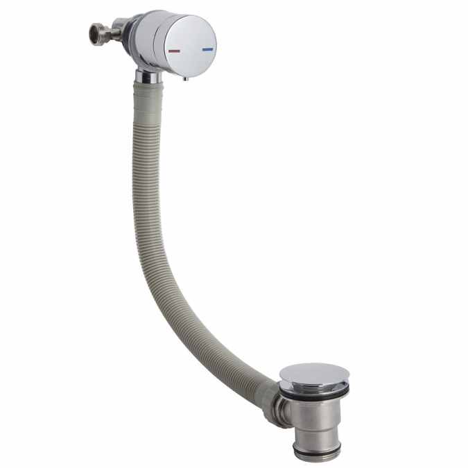 Scudo Chrome Overflow Bath Filler Tap