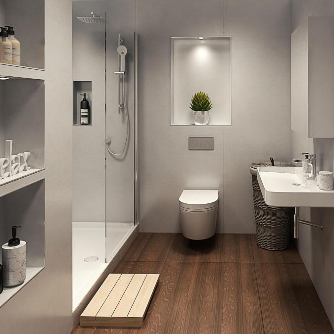 Perform Panel Beige Eiger 1200mm Bathroom Wall Panels