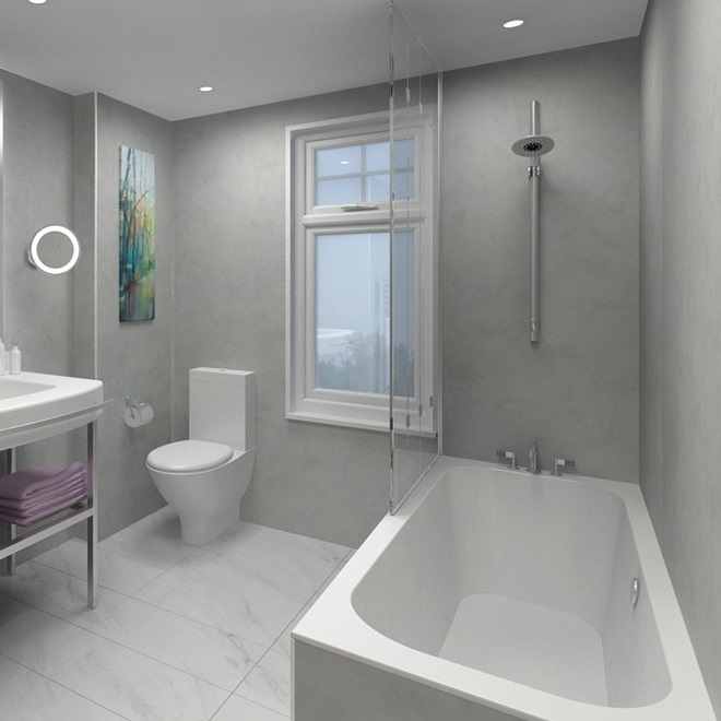 Perform Panel Blue Eiger Bathroom Wall Panels By NU Style