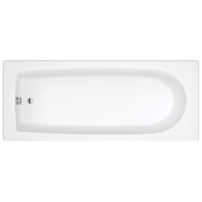 Pomeranian 1700 x 700mm 2 Tap Hole "D" Single Ended Bath & Legs