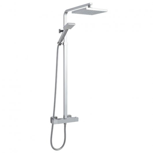 Milan Modern Thermostatic Dual Head Square Shower Nuie