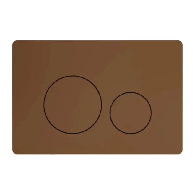 Tavistock Premium Round Brushed Bronze Dual Flush Plate