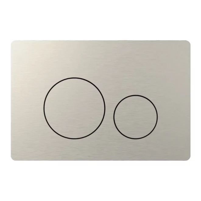 Tavistock Premium Round Brushed Nickel Dual Flush Plate