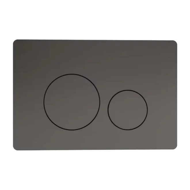 Tavistock Premium Round Gunmetal Dual Flush Plate