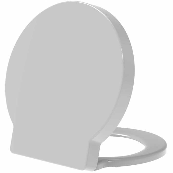 Rainbow Round Toilet Seat in White - Euroshowers