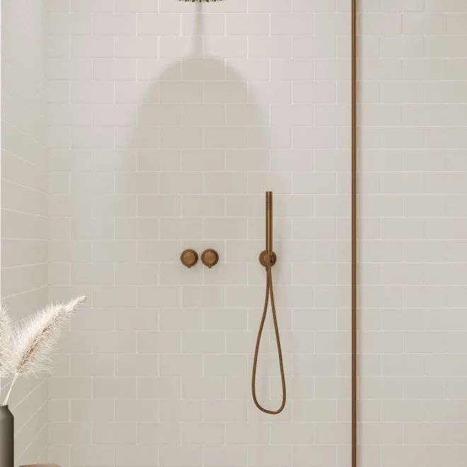 Light Grey Small Flat Metro Reco PVC Tile Wall Panels