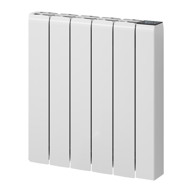 Reina Aron 570 x 540mm White Horizontal Bathroom Electric Radiator