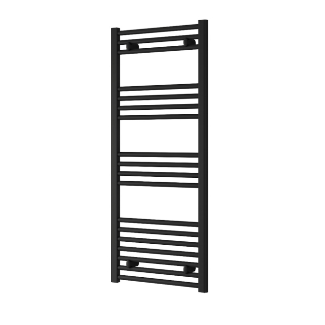 Reina Capo Black 1200 x 500mm Flat Electric Radiator