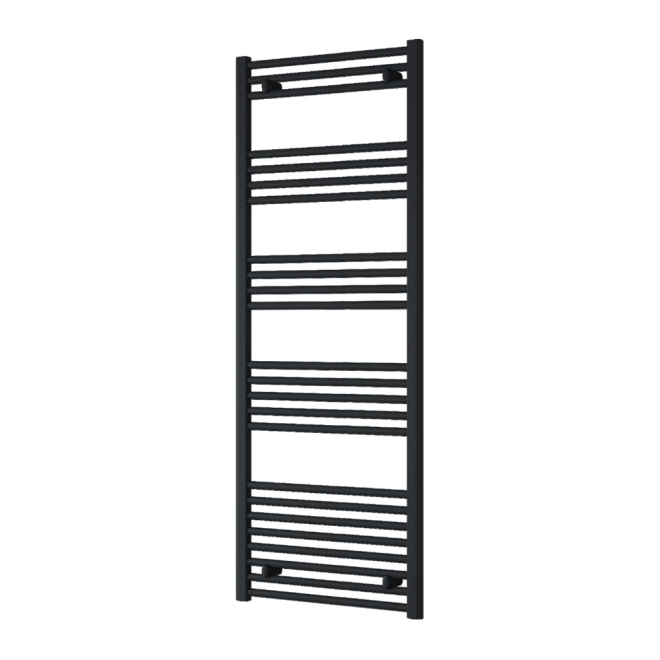 Reina Capo Black 1600 x 600mm Flat Electric Radiator