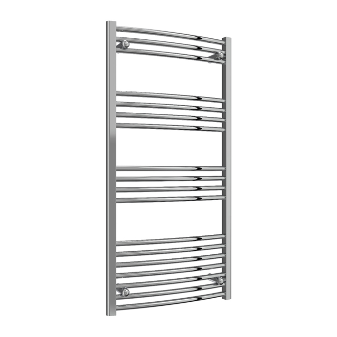 Reina Capo Chrome 1200 x 600mm Curved Electric Radiator