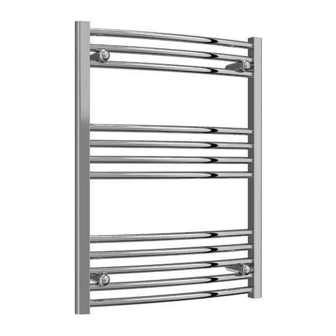 Reina Capo Chrome 800 x 600mm Curved Electric Radiator