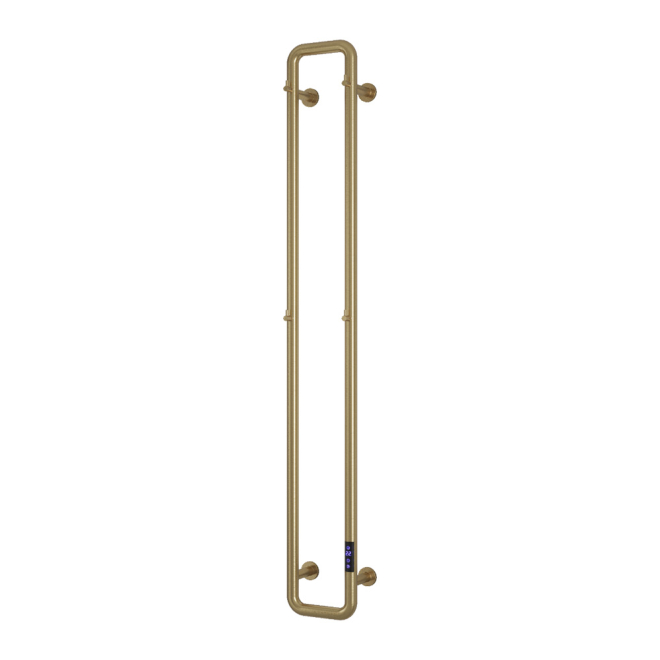 Reina Pelmo 1500 x 200mm Brushed Brass Bathroom Electric Radiator