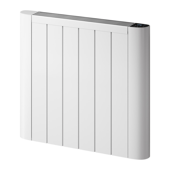 Reina Serre 580 x 640mm White Horizontal Bathroom Electric Radiator