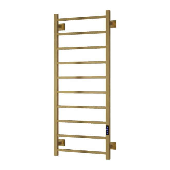 Reina Velino 1200x500mm Brushed Brass Bathroom Electric Radiator