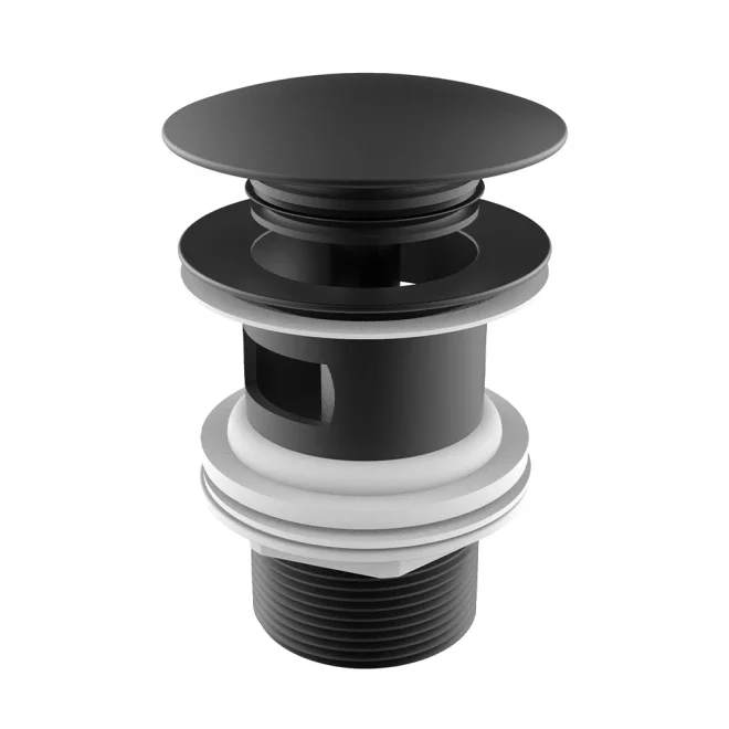 Roca Brushed Titanium Black Click Clack Waste