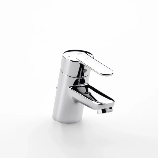 Roca Escuadra Chrome Smooth Body Basin Mixer