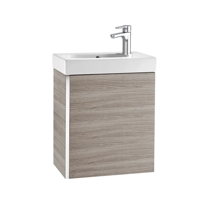 Roca Mini Textured Grey Vanity Unit & Basin