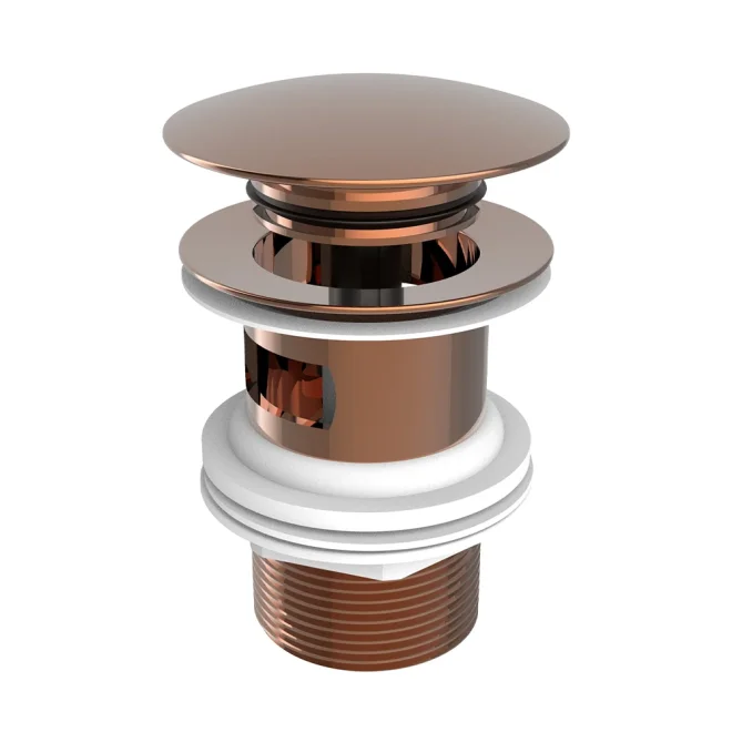 Roca Rose Gold Click Clack Waste