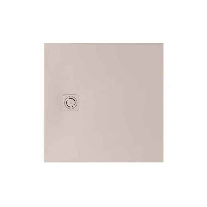 Roca Terran-n Superslim StoneX 800mm Beige Square Shower Tray