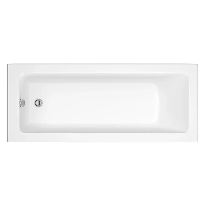 Roca The Gap 1600 x 700mm Acrylic Bath - 0 Tapholes