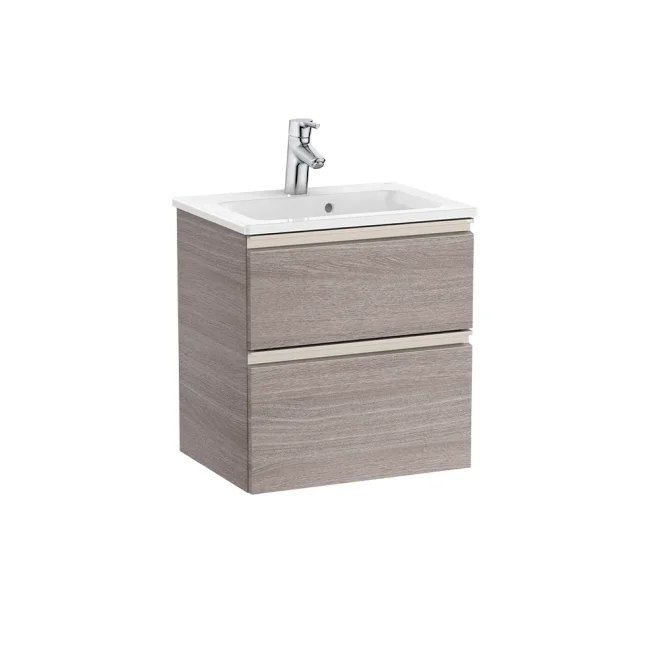 Roca The Gap City Oak Compact Vanity Unit & Basin