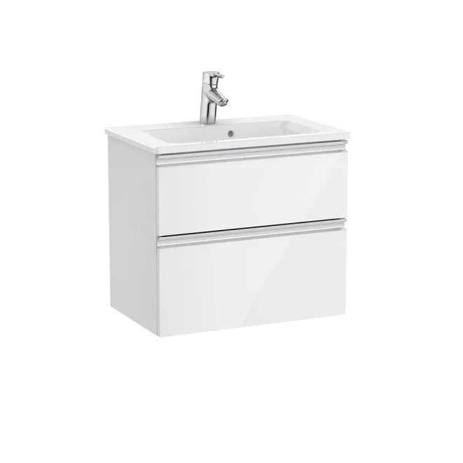Roca The Gap Gloss White 600mm Compact Vanity Unit & Basin