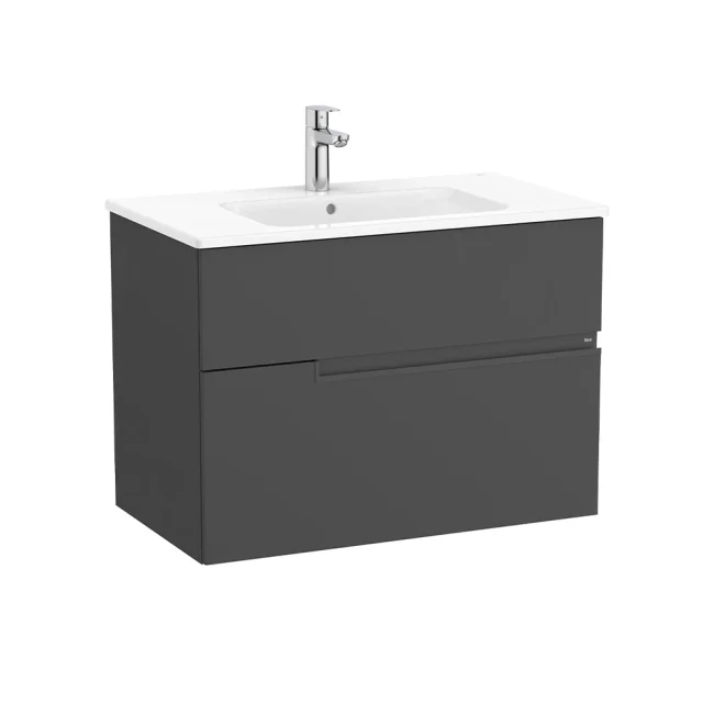 Roca Victoria-N 800mm Onyx 2 Drawer Vanity Unit & Basin