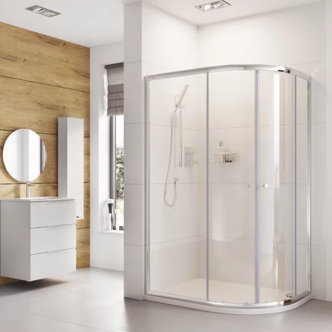 Roman Haven6 1200 x 900mm Offset Two Door Quadrant Shower Enclosure