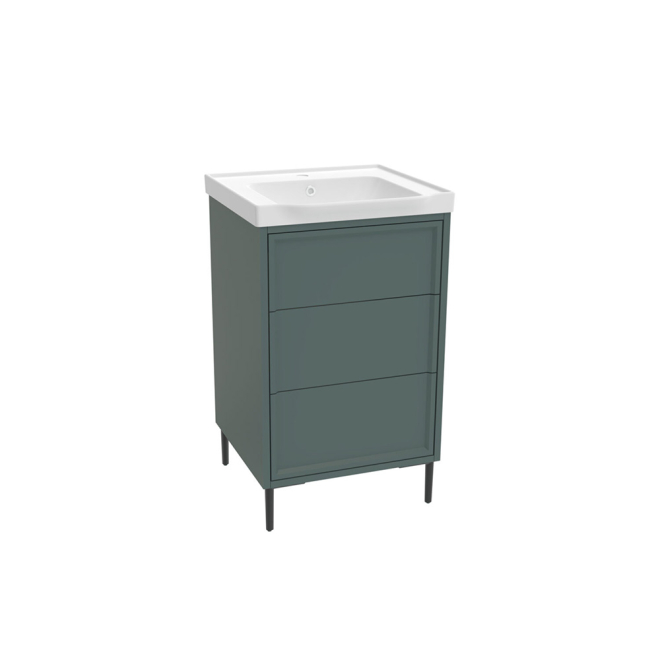 Scudo Bota 500 Parisian Green Freestanding Vanity Unit