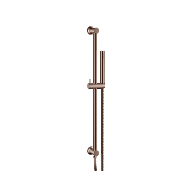 Scudo Brushed Bronze Riser Rail, Handset and Hose