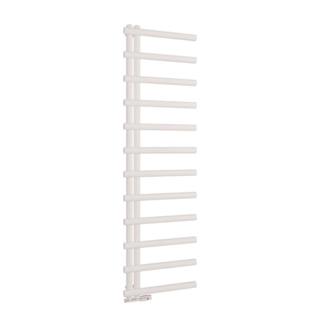 Scudo Carlo 1750 x 500mm White Designer Towel Rail