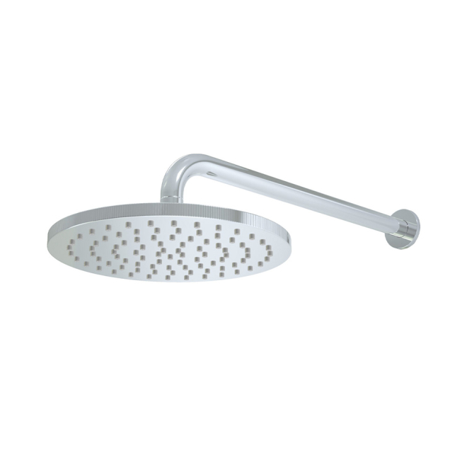 Scudo Core Round Chrome Shower Head and Arm