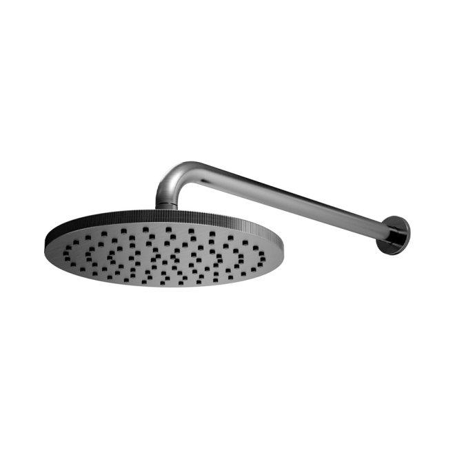 Scudo Core Round Gunmetal Shower Head and Arm