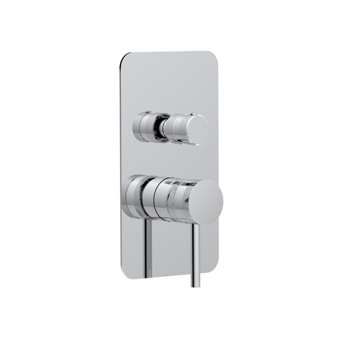 Scudo Core Chrome Concealed Manual Dual Outlet