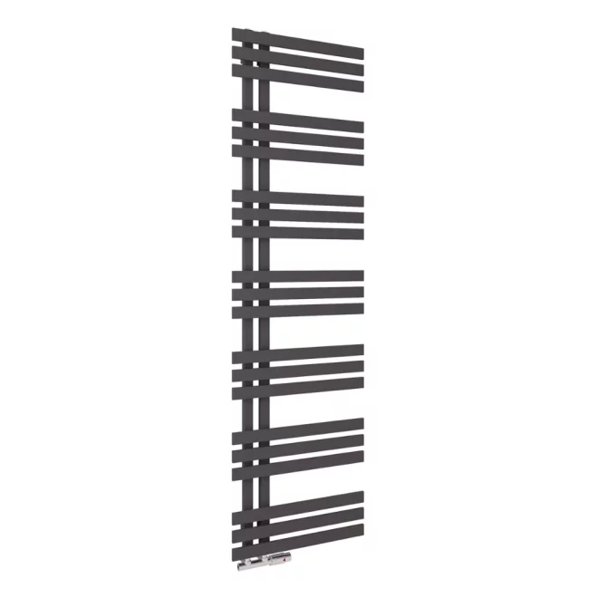 Scudo Elizabeth 600 x 1800mm Carbon Anthracite Towel Radiator