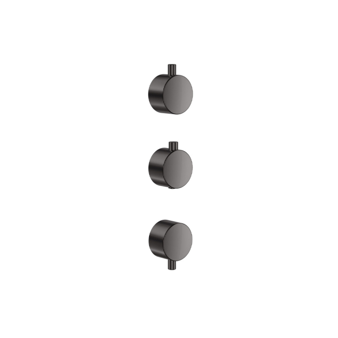 Scudo Gunmetal Concealed Plain Handle 3 Pack