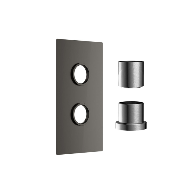 Scudo Gunmetal Double Concealed Plate with Sleeves