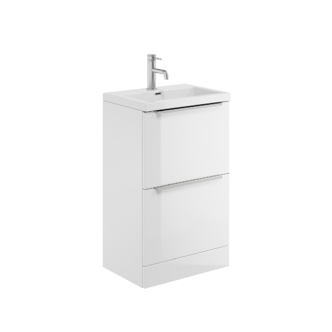 Scudo Muro 500 White Vanity Unit and Basin