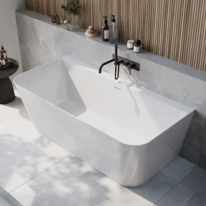 Scudo Porto 1700 x 800mm Back to Wall Bath
