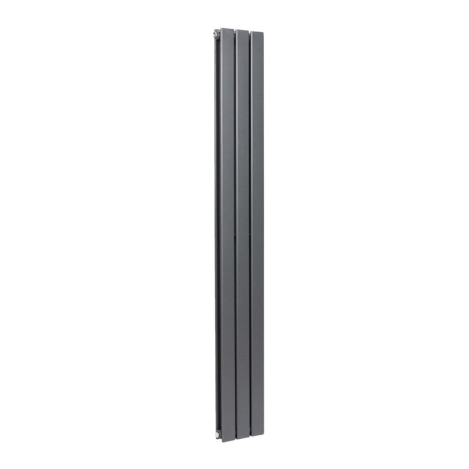 Scudo Bravo 1800 x 204mm Anthracite Double Vertical Designer Radiator